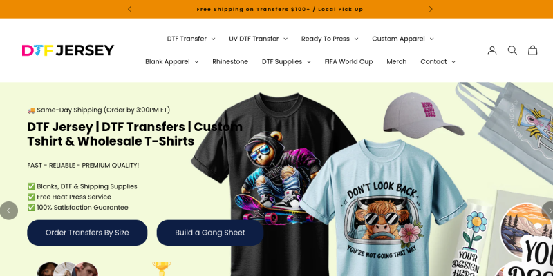 DTF Jersey press release distribution case study